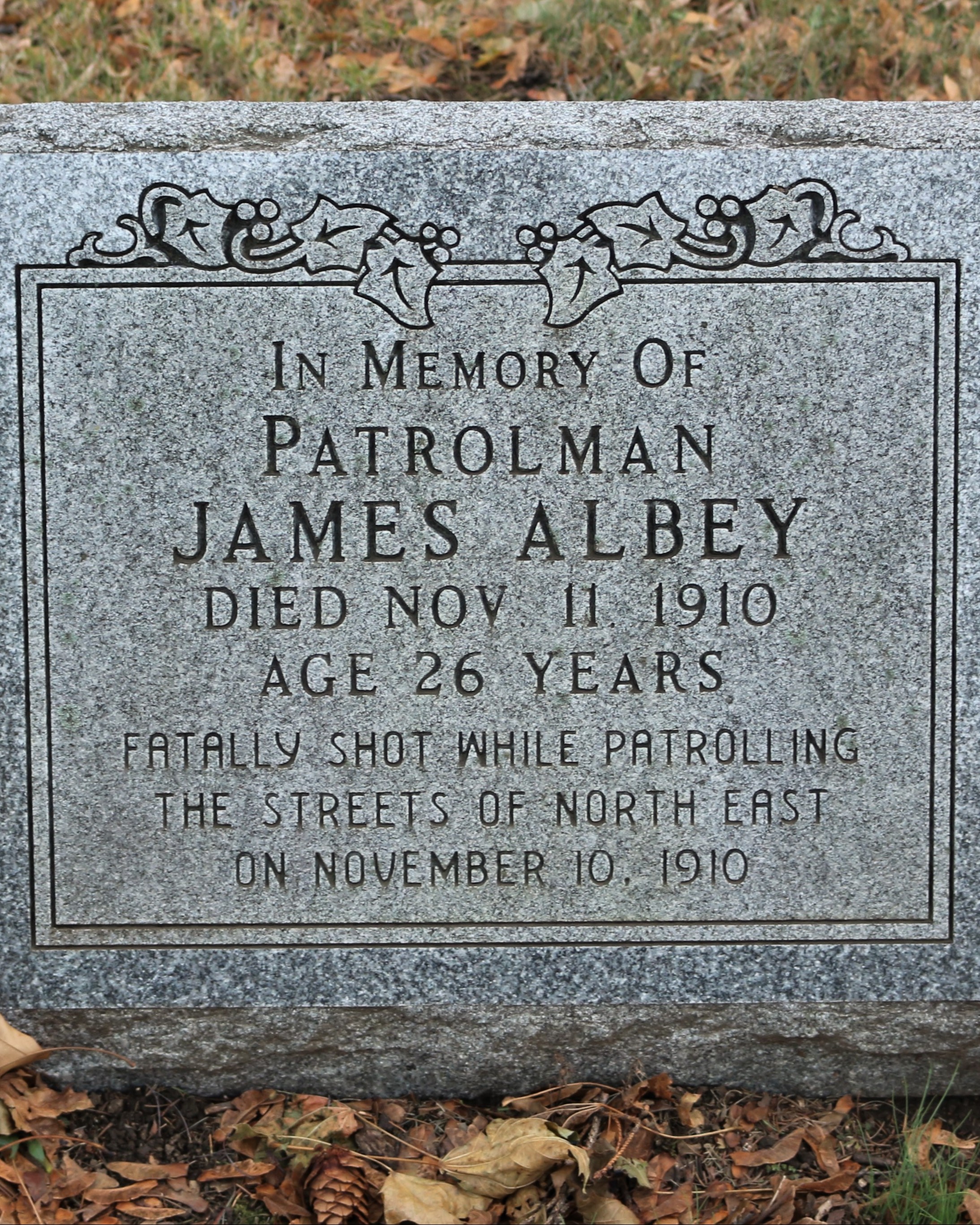 Patrolman James Albey | North East Borough Police Department, Pennsylvania
