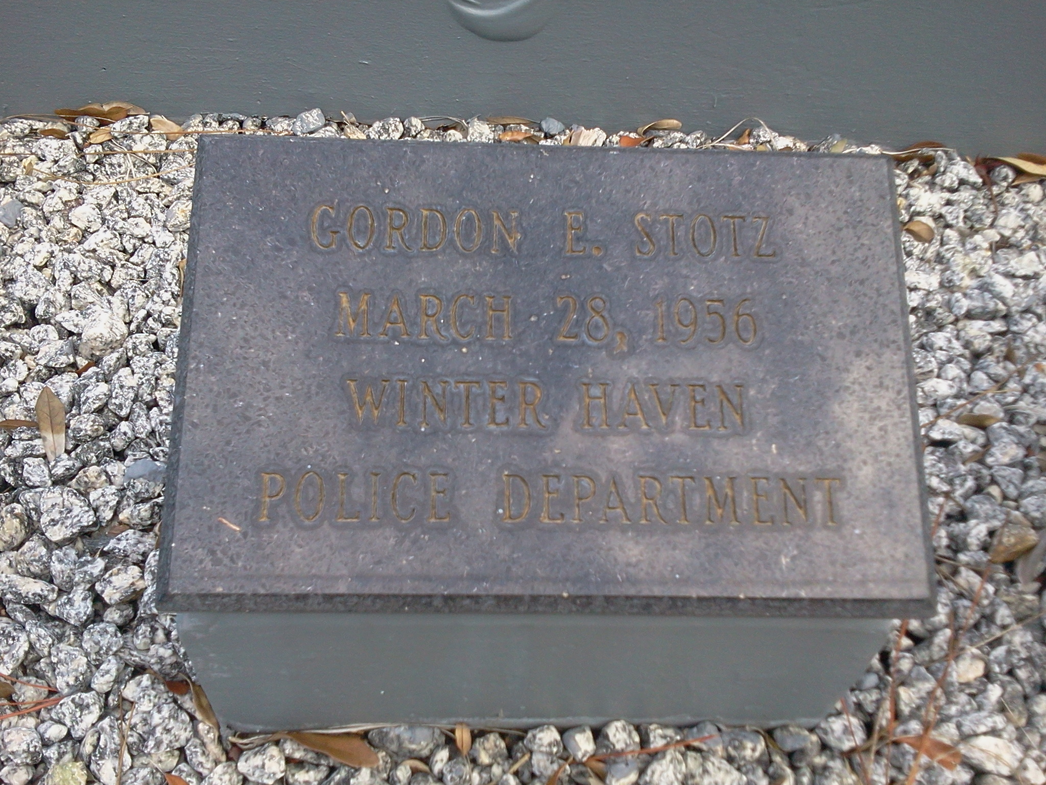 Patrol Officer Gordon Elmer Stotz | Winter Haven Police Department, Florida Patrol Officer Gordon Elmer Stotz | Winter Haven Police Department, Florida