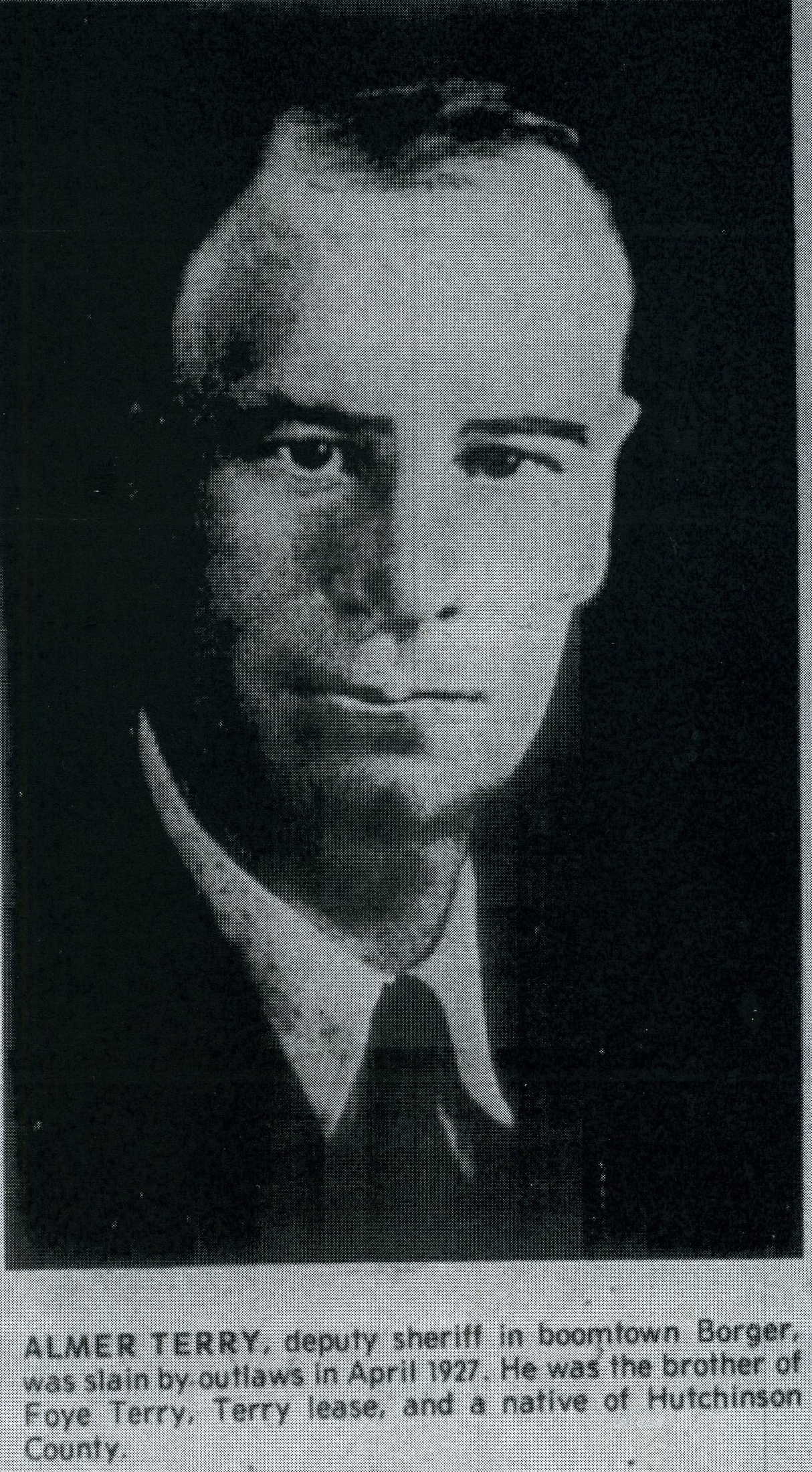 Deputy Sheriff Almer Loin Terry | Hutchinson County Sheriff's Office, Texas Deputy Sheriff Almer Loin Terry | Hutchinson County Sheriff's Office, Texas