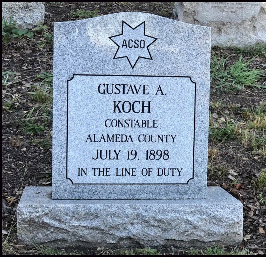 Constable Gustave Adolph Koch | Alameda County Sheriff's Office, California Constable Gustave Adolph Koch | Alameda County Sheriff's Office, California