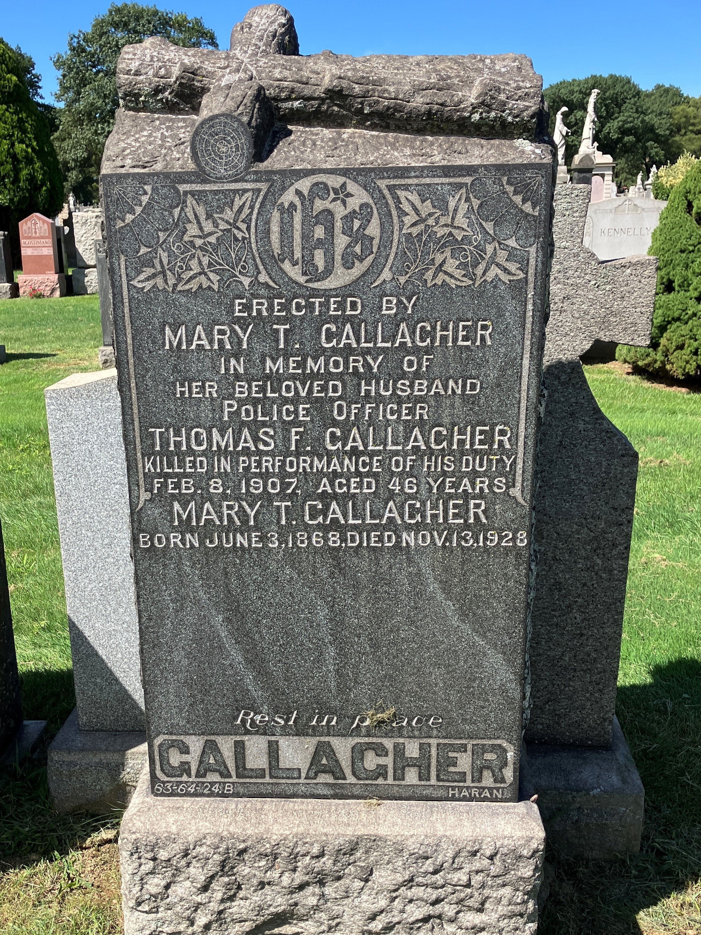 Patrolman Thomas F. Gallagher | New York City Police Department, New York Patrolman Thomas F. Gallagher | New York City Police Department, New York