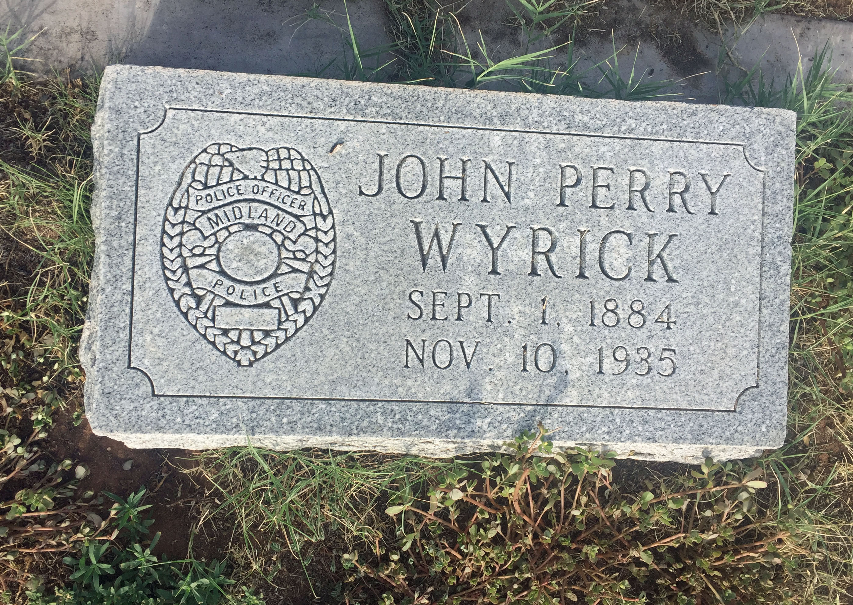 Police Officer John Perry Wyrick | Midland Police Department, Texas Police Officer John Perry Wyrick | Midland Police Department, Texas