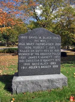 Patrolman Robert T. Black | Andover Police Department, Massachusetts Patrolman Robert T. Black | Andover Police Department, Massachusetts