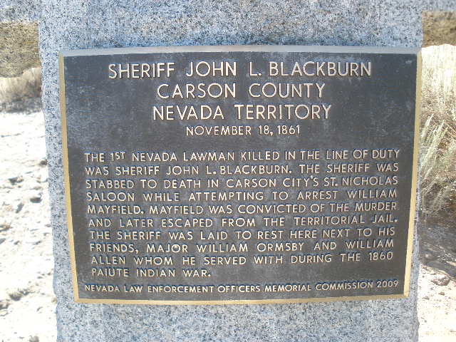 Sheriff John L. Blackburn | Carson County Sheriff's Office, Nevada Sheriff John L. Blackburn | Carson County Sheriff's Office, Nevada