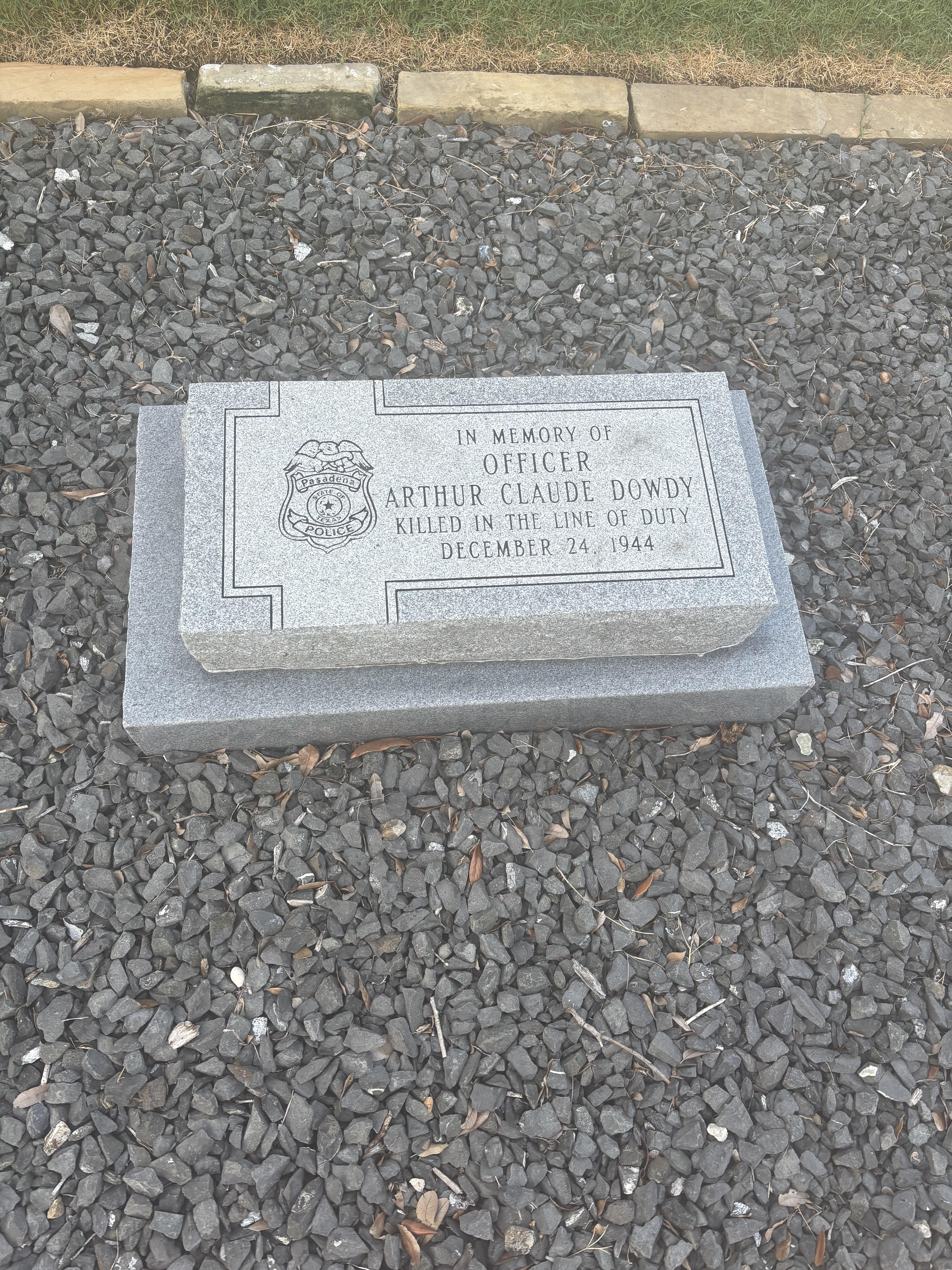 Patrolman Arthur Claude Dowdy | Pasadena Police Department, Texas Patrolman Arthur Claude Dowdy | Pasadena Police Department, Texas