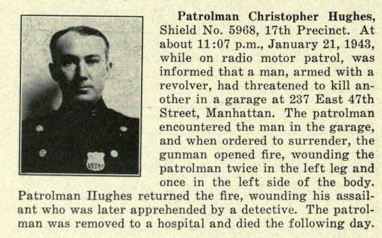 Patrolman Christopher J. Hughes | New York City Police Department, New York Patrolman Christopher J. Hughes | New York City Police Department, New York