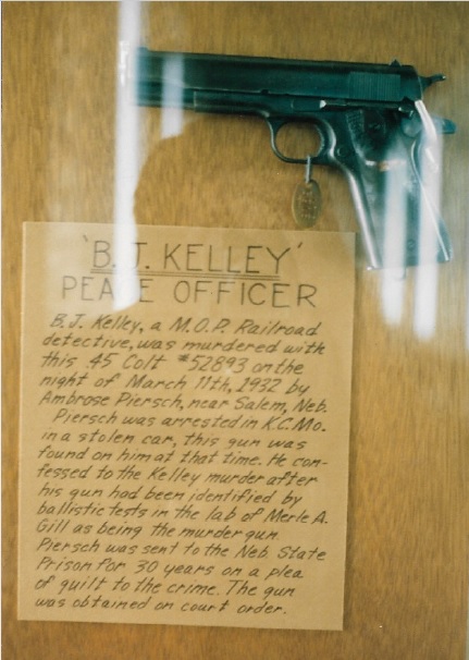 Special Agent Bernard J. Kelly | Missouri Pacific Railroad Police Department, Railroad Police