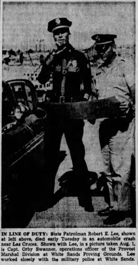 Patrolman Robert E. Lee | New Mexico State Police, New Mexico Patrolman Robert E. Lee | New Mexico State Police, New Mexico